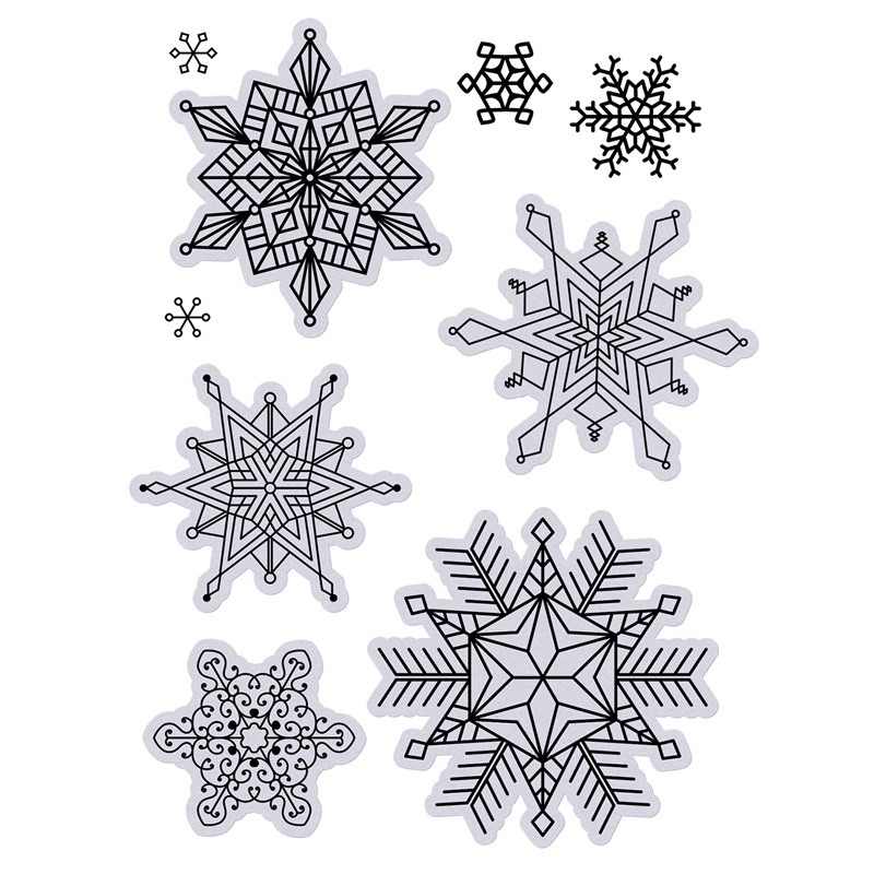 Unique Snowflakes Stamp + Thin Cuts