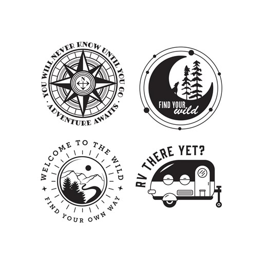 Adventure Badges Stamp Set (B1803)