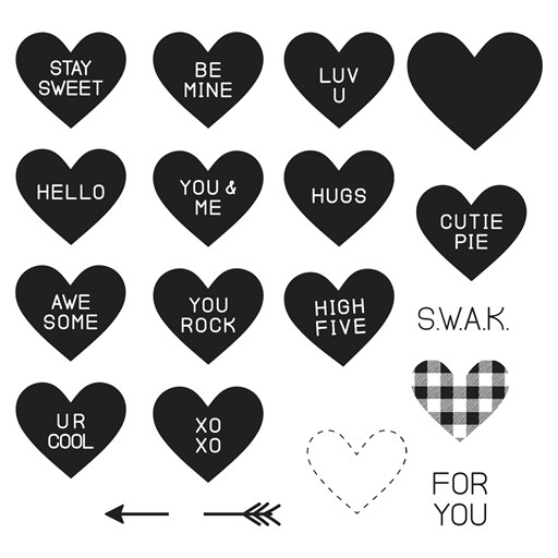 Conversation Hearts Stamp Set (D2151)