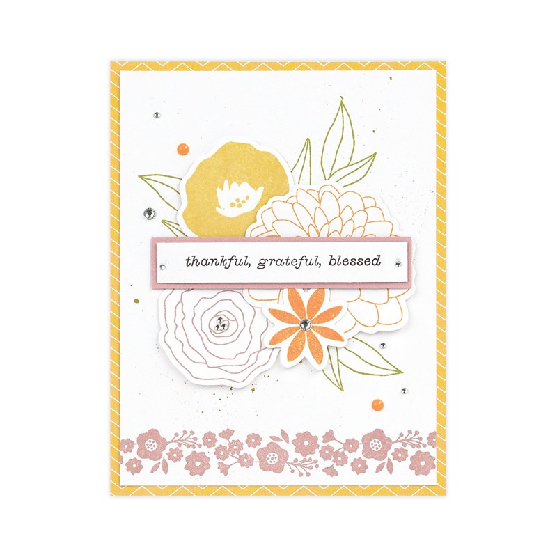 Floral Blooms Stamp + Thin Cuts