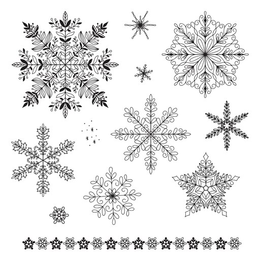 Floral Snowflakes (D2042)